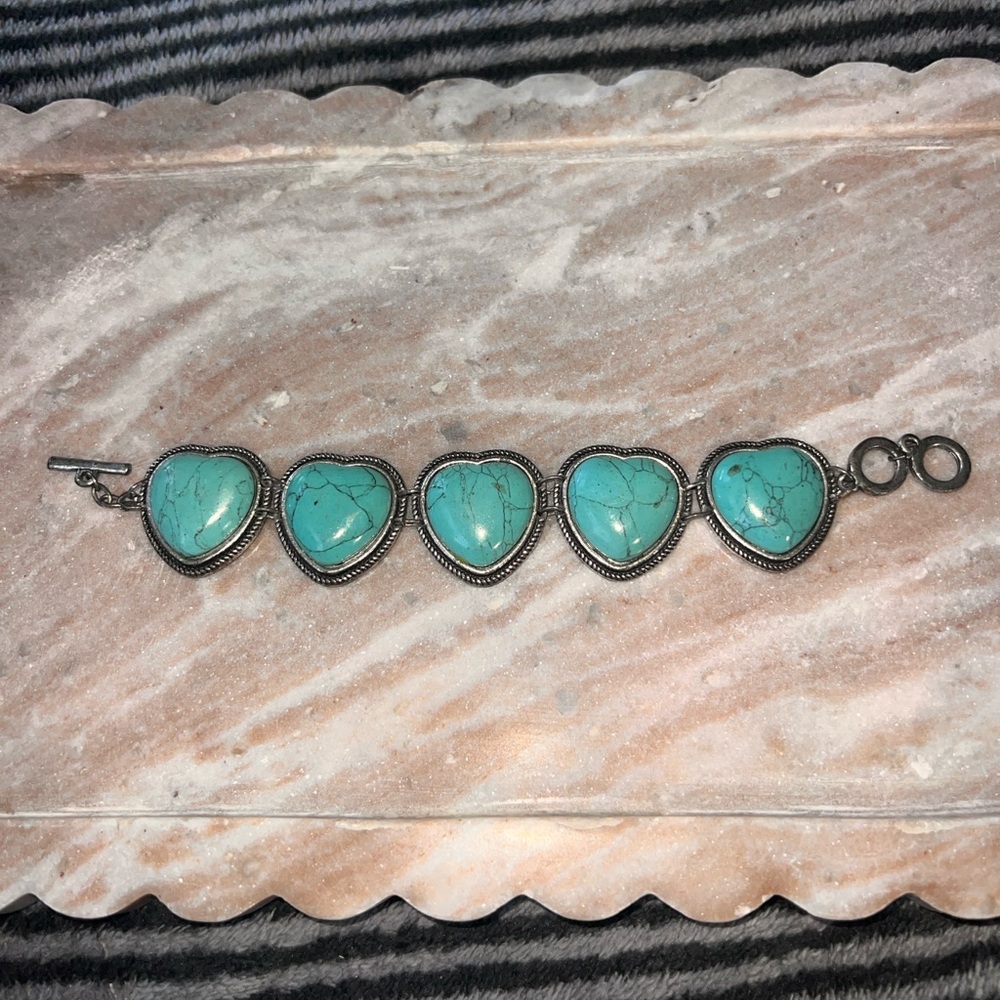 Turquoise Heart Bracelet